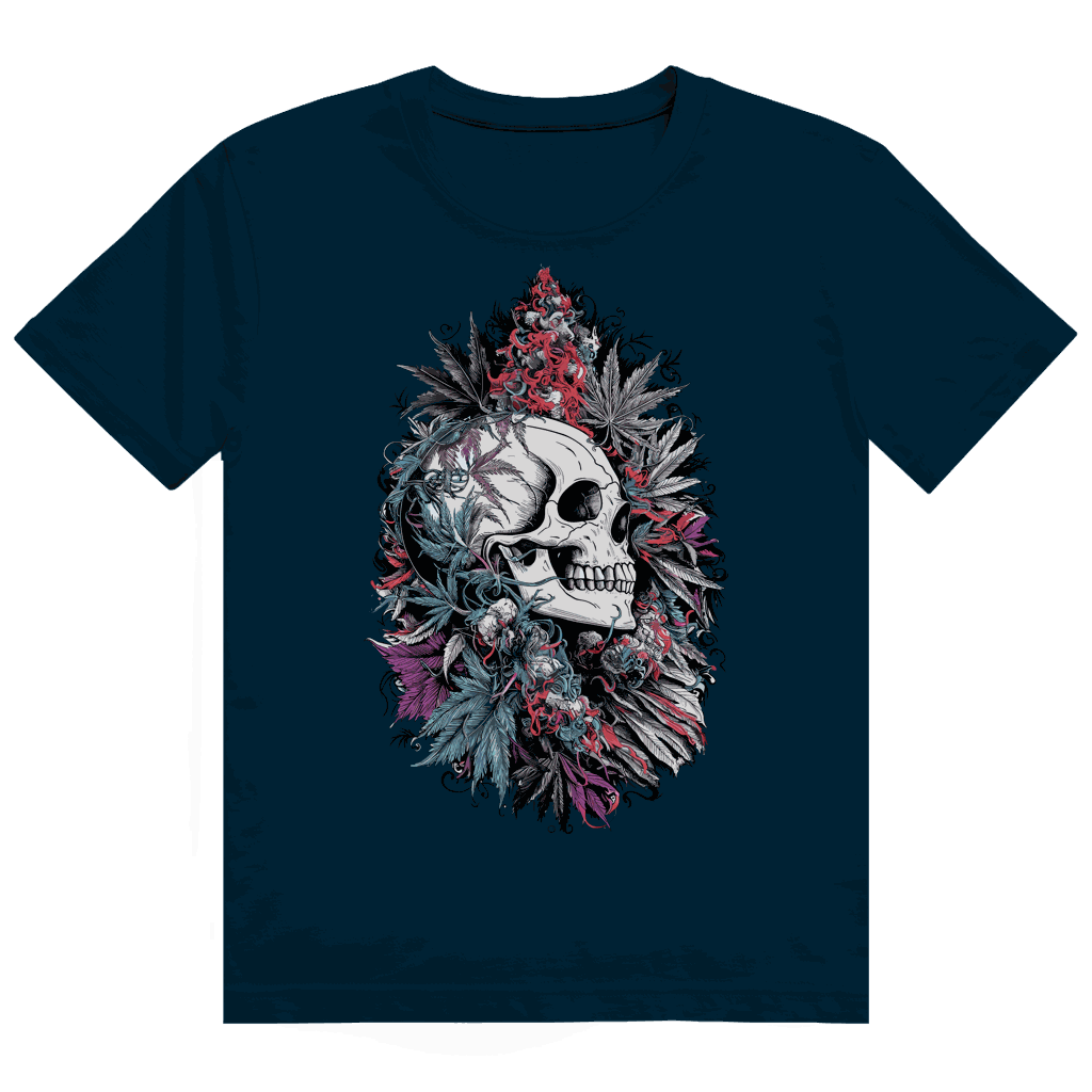 Heavy Cotton T-Shirt - Skull Art Print | Division420®