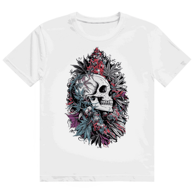 Heavy Cotton T-Shirt - Skull Art Print | Division420®