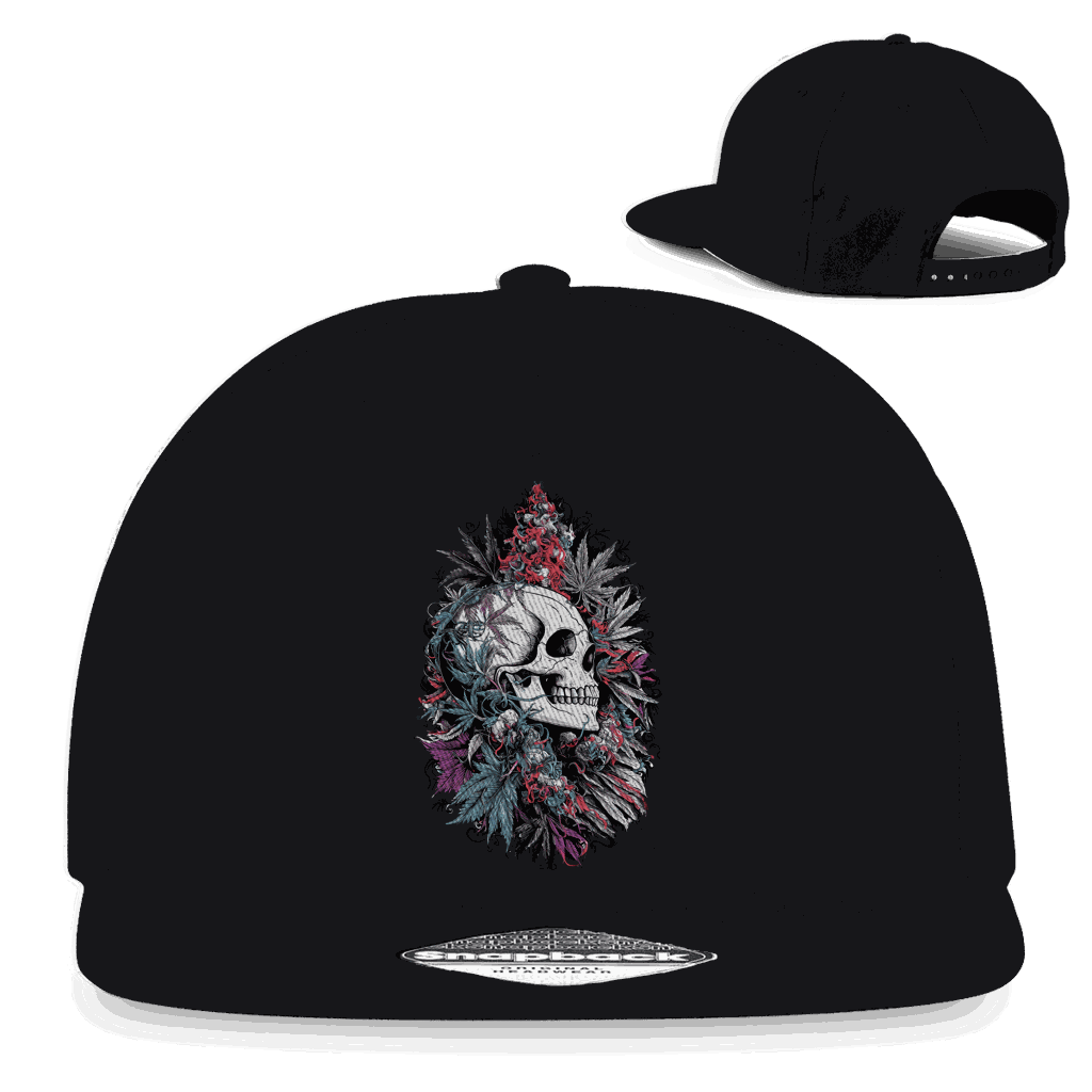 Snapback Rapper Cap - Skull Art Print | Division420®