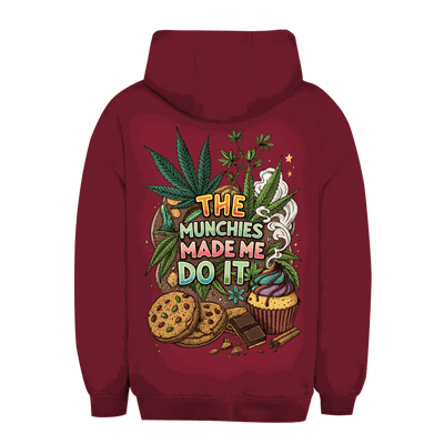 Unisex Oversize Hoodie The Munchies von Division420 urbaner Style komfortabler Oversize Fit mit Kapuze und Kängurutasche nachhaltig produziert