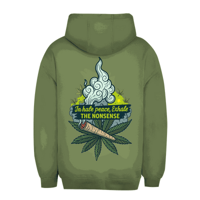 Unisex Oversize Hoodie Inhale von Division420 in urbanem Stil und nachhaltiger Qualität