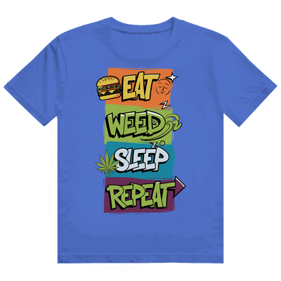 Heavy Cotton T-Shirt - Eat Weed Sleep Repeat | Division420®