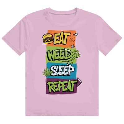 Heavy Cotton T-Shirt - Eat Weed Sleep Repeat | Division420®