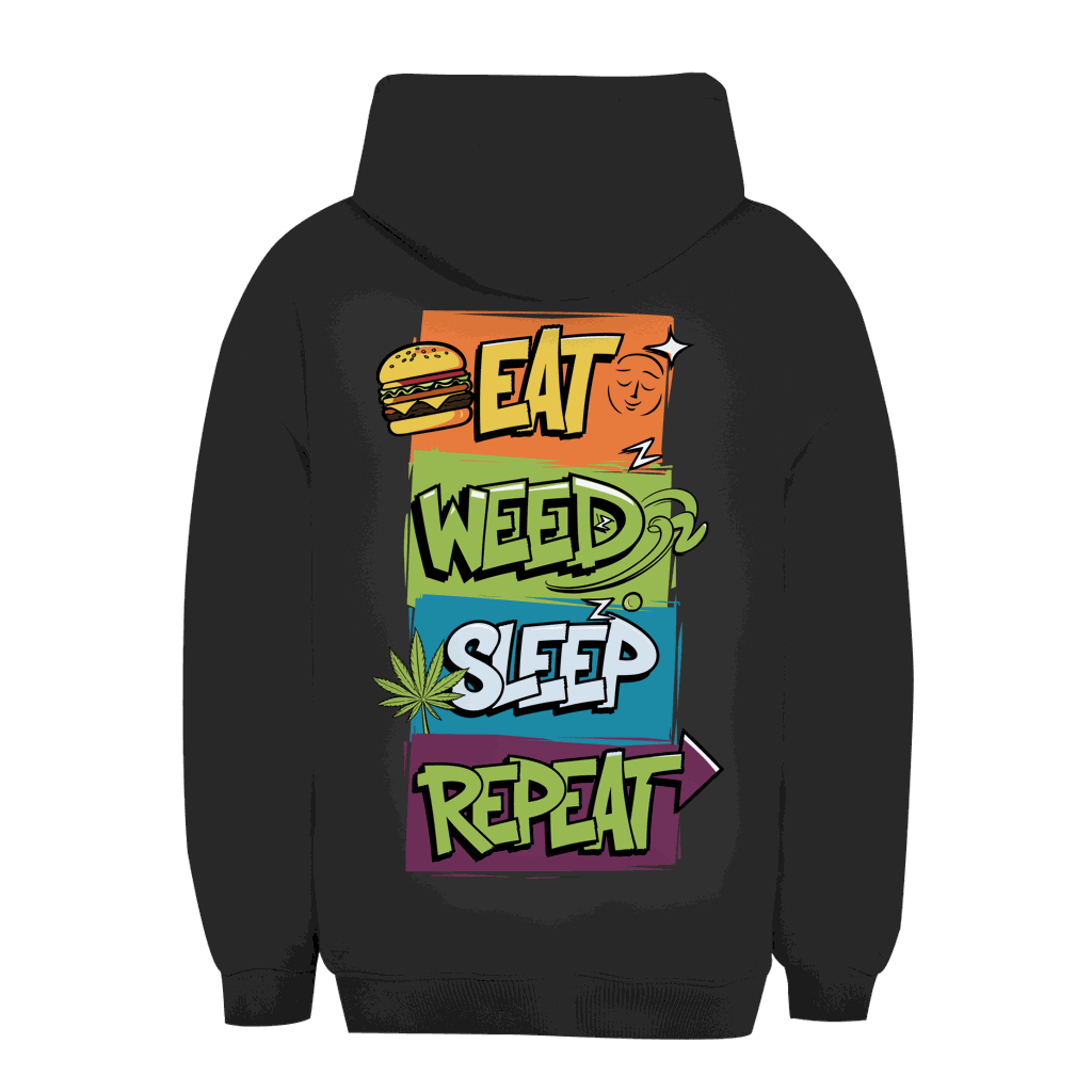 Unisex Oversize Hoodie Eat Weed Sleep Repeat urbaner Style und Komfort von Division420