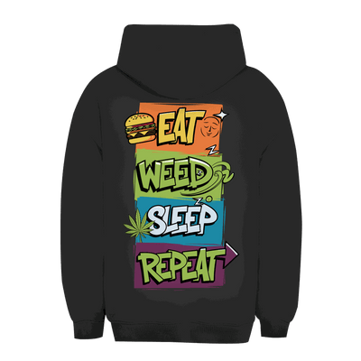 Unisex Oversize Hoodie Eat Weed Sleep Repeat urbaner Style und Komfort von Division420