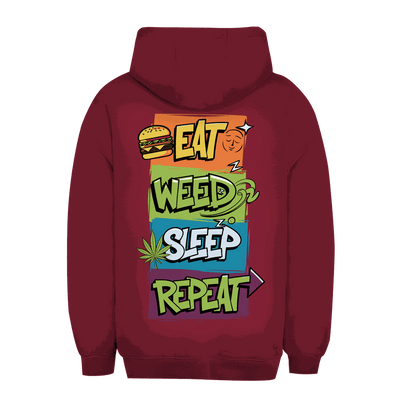 Unisex Oversize Hoodie - Eat Weed Sleep Repeat | Division420®