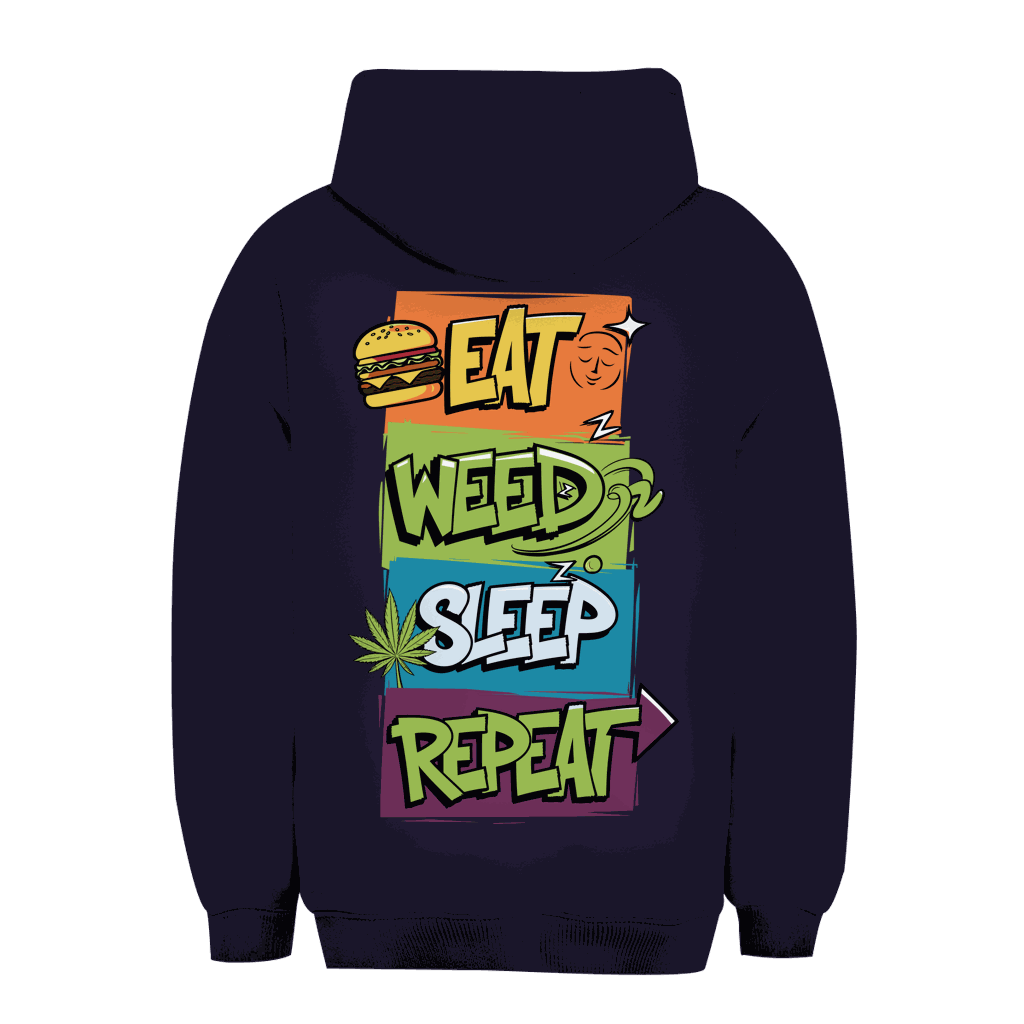 Unisex Oversize Hoodie - Eat Weed Sleep Repeat | Division420®