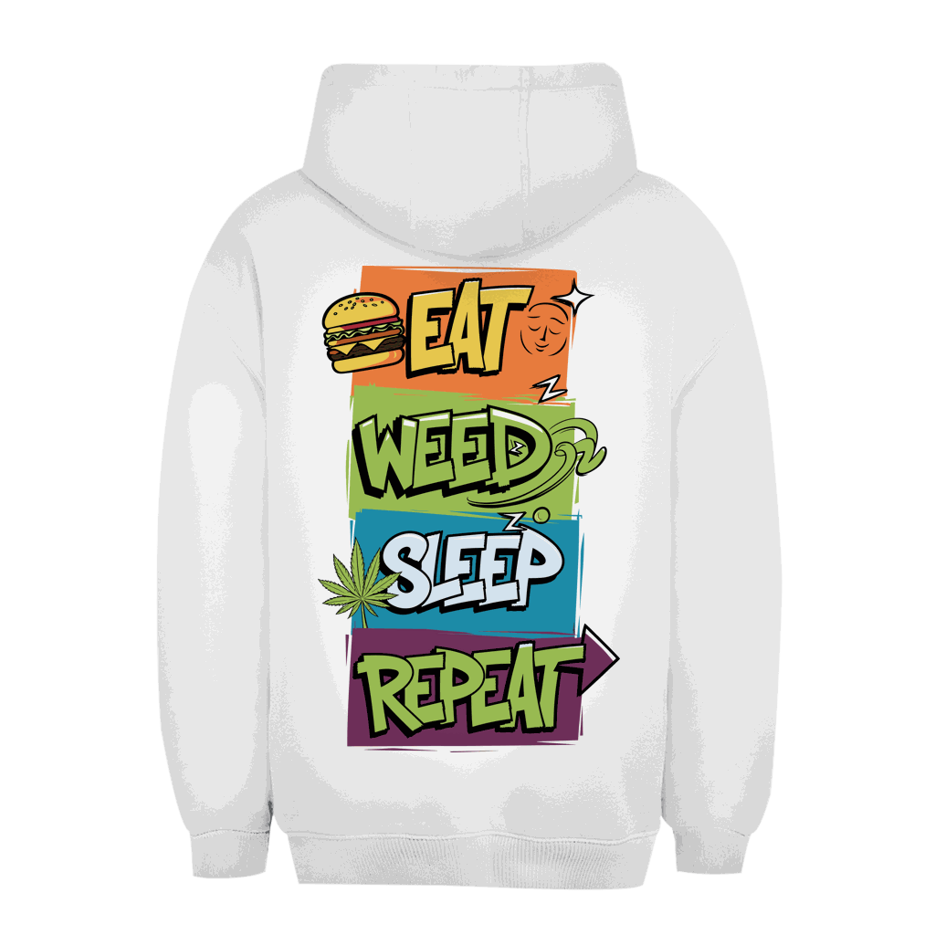 Unisex Oversize Hoodie - Eat Weed Sleep Repeat | Division420®