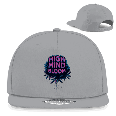 Division420 Snapback Cap High Mind Bloom aus Baumwoll-Twill mit Retro-Verschluss und flachem Schirm