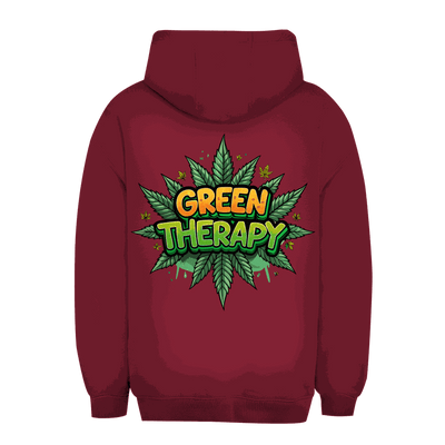 Unisex Oversize Hoodie in Grün mit Kängurutasche und verstellbarer Kapuze von Division420