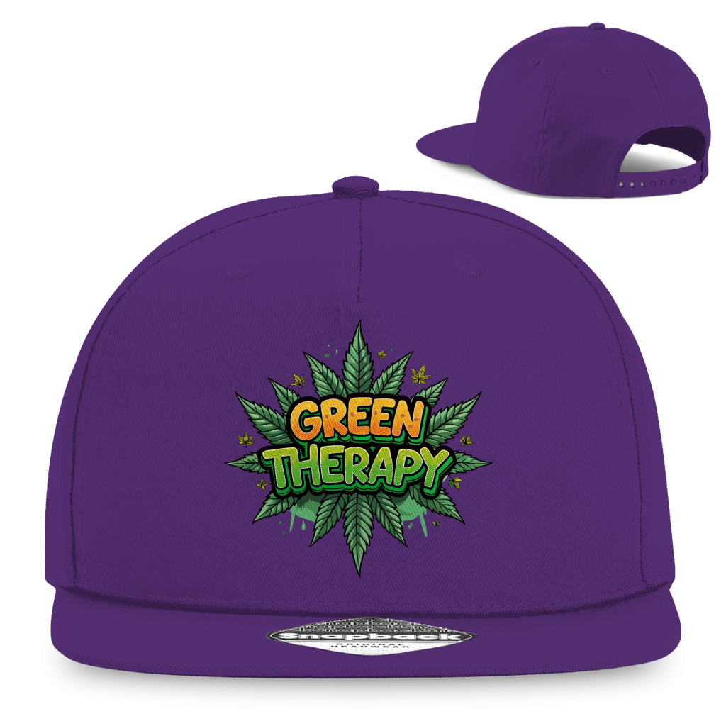 Snapback Rapper Cap - Green Therapy | Division420®