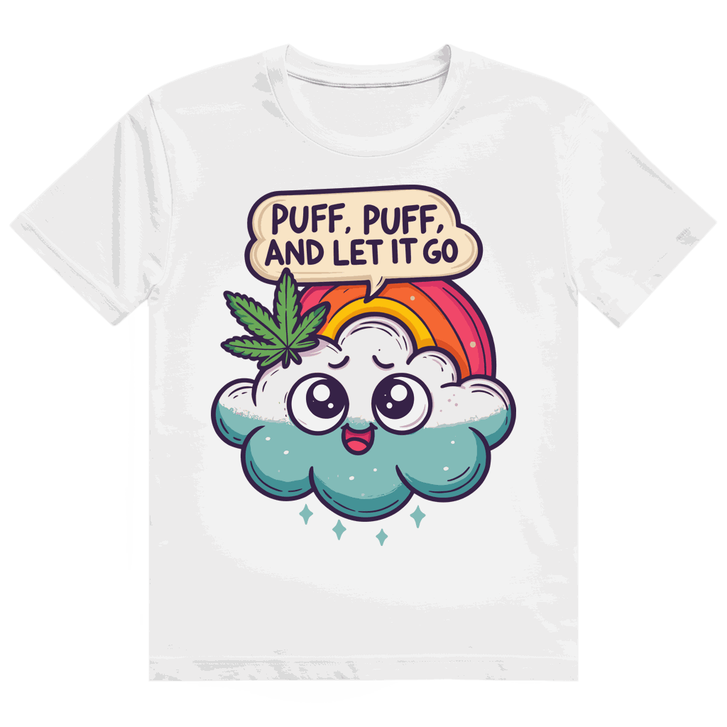Heavy Cotton T-Shirt - Puff, Puff, and let it go | Division420®