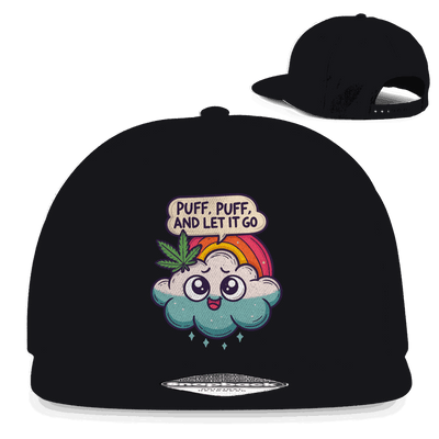 Division420 Snapback Rapper Cap mit flachem Schirm und klassischem 5-Panel Design aus Baumwoll-Twill