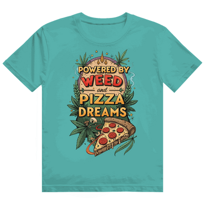 Heavy Cotton T-Shirt - Powered by Weed | Division420®