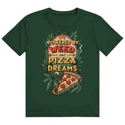 Heavy Cotton T-Shirt - Powered by Weed | Division420®