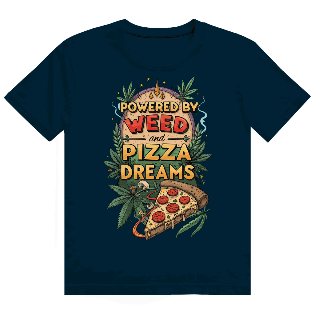 Heavy Cotton T-Shirt - Powered by Weed | Division420®