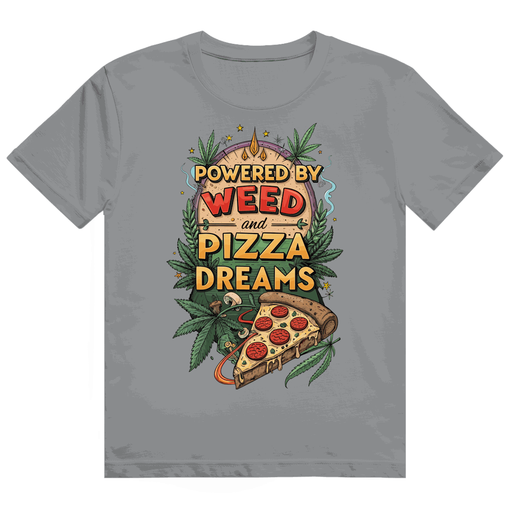 Heavy Cotton T-Shirt - Powered by Weed | Division420®