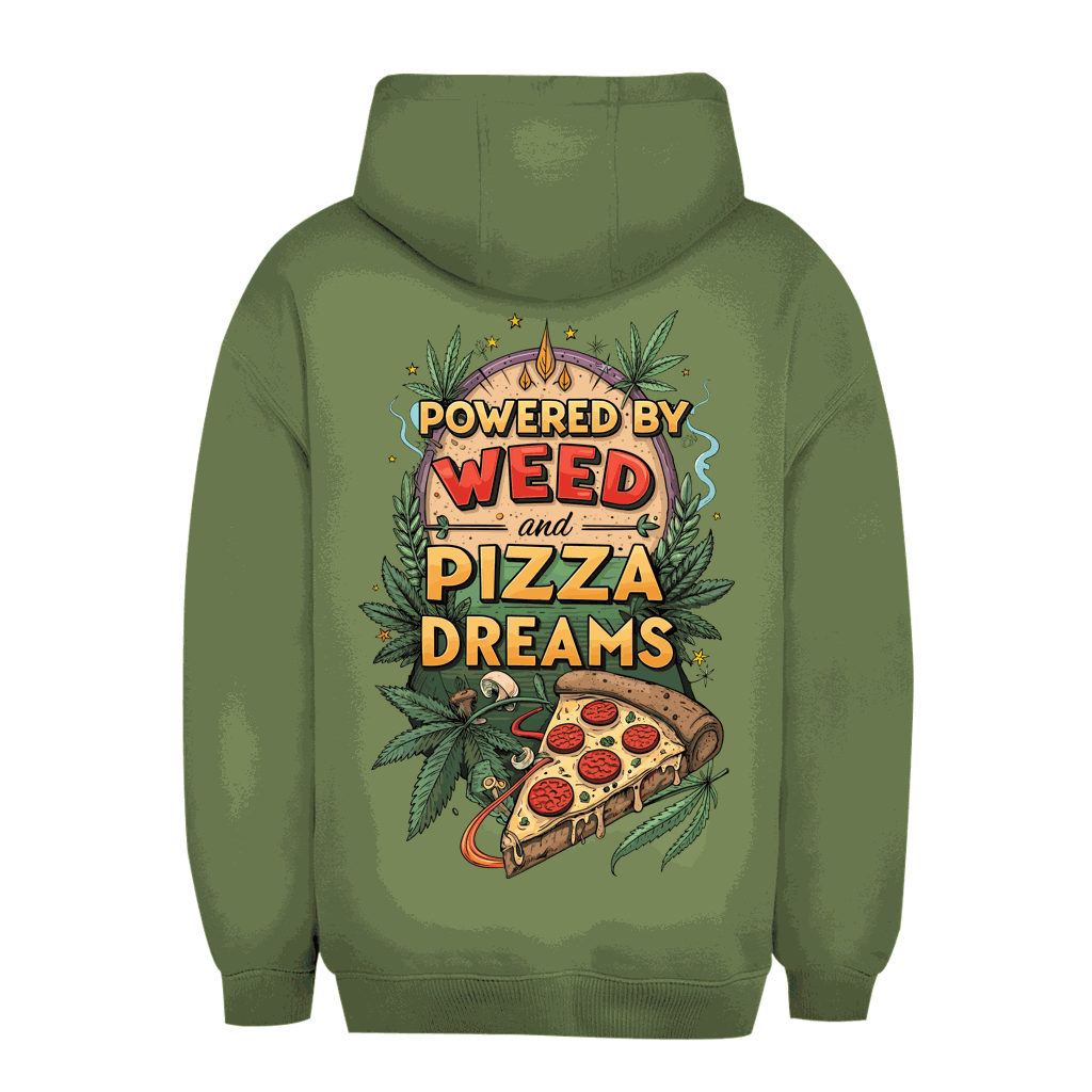 Unisex Oversize Hoodie - Powered by Weed | Division420®