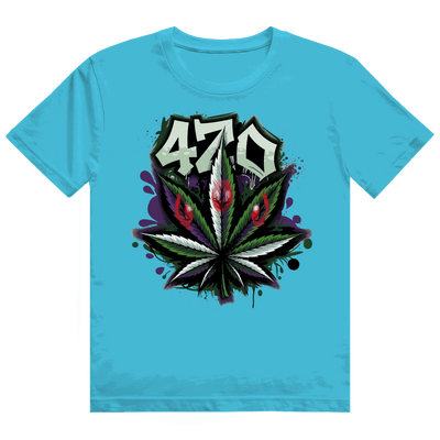 Division420 Heavy Cotton T-Shirt mit 420 Print und nachhaltiger Baumwolle