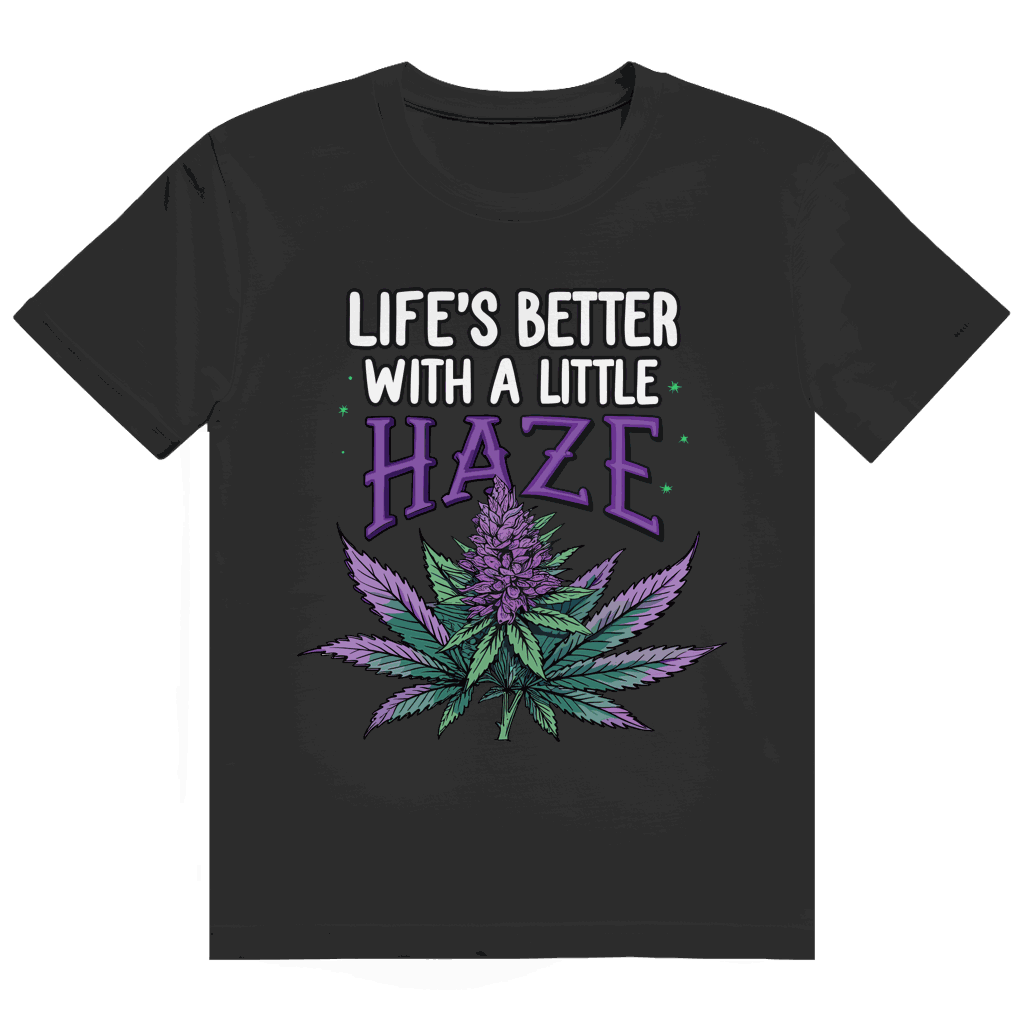 Größentabelle für das Division420 Heavy Cotton T-Shirt Life is better with a little Haze