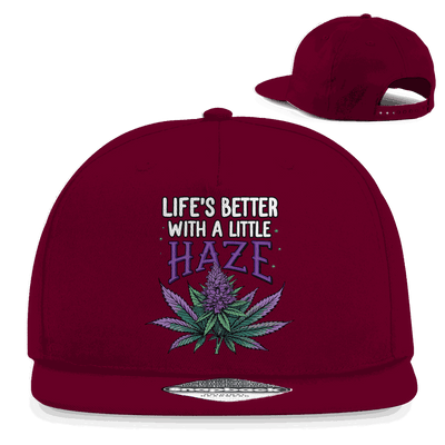 Snapback Rapper Cap - Life is better with a little Haze | Division420®