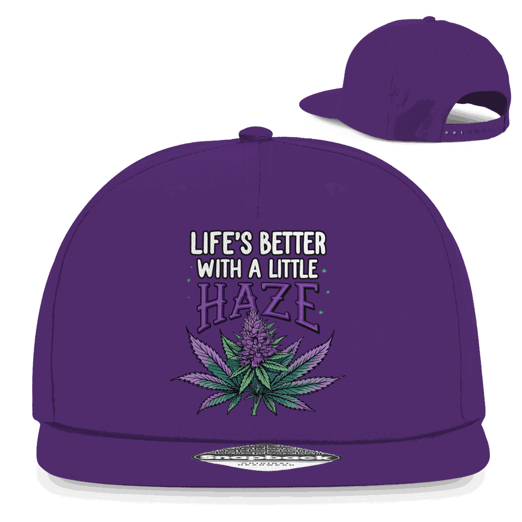 Snapback Rapper Cap - Life is better with a little Haze | Division420®