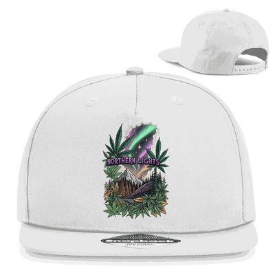 Division420 Snapback Cap Northern Lights in Baumwoll-Twill mit 5-Panel Design und flachem Schirm