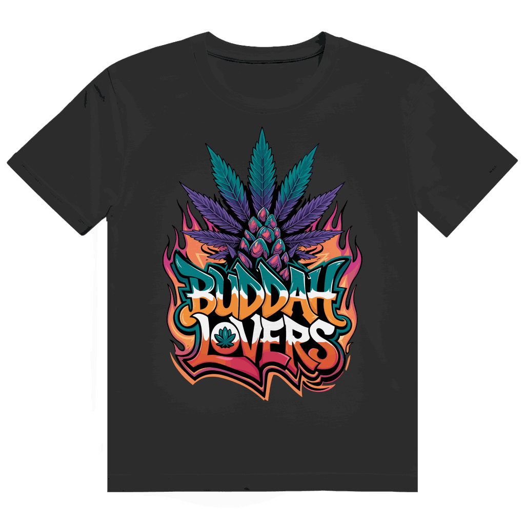 Division420 Heavy Cotton T-Shirt mit Buddha Motiv und nachhaltiger Baumwolle