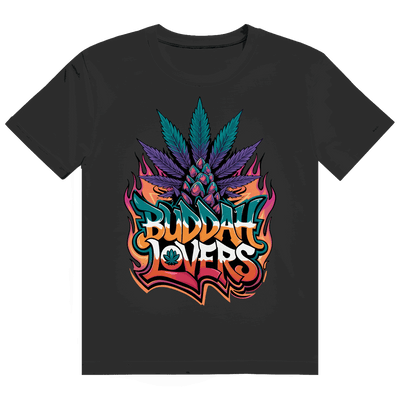 Division420 Heavy Cotton T-Shirt mit Buddha Motiv und nachhaltiger Baumwolle