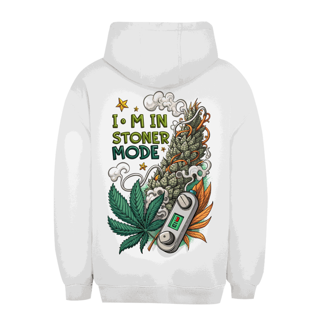 Unisex Oversize Hoodie von Division420 in Stoner Mode mit Kapuze und Kängurutasche