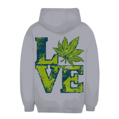 Unisex Oversize Hoodie mit Love Art Print von Division420, urbaner Stil, komfortabel und nachhaltig