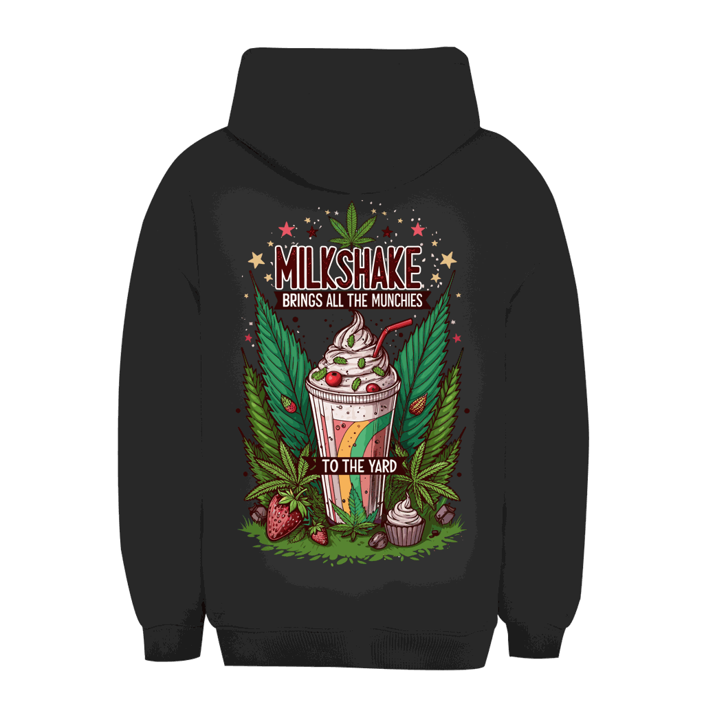 Unisex Oversize Hoodie Milkshake von Division420 mit Kapuze und Kängurutasche, nachhaltig und komfortabel