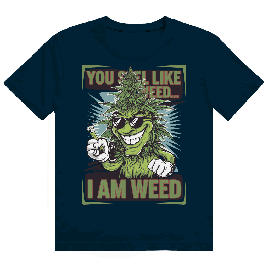 Heavy Cotton T-Shirt - You smell Like Weed | Division420®