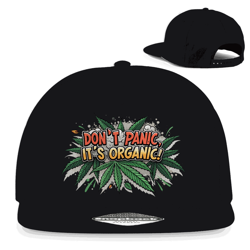 Snapback Rapper Cap - Dont Panic its Organic | Division420®