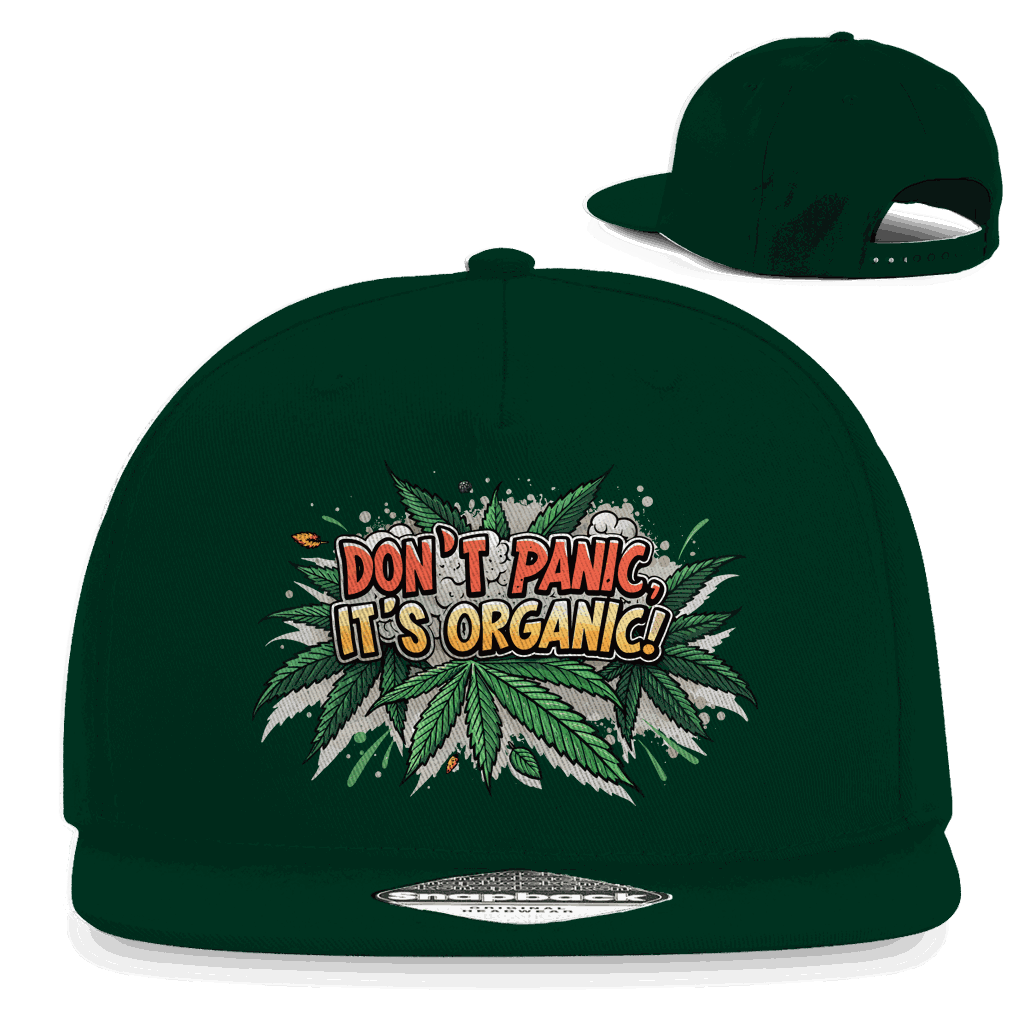 Snapback Rapper Cap - Dont Panic its Organic | Division420®