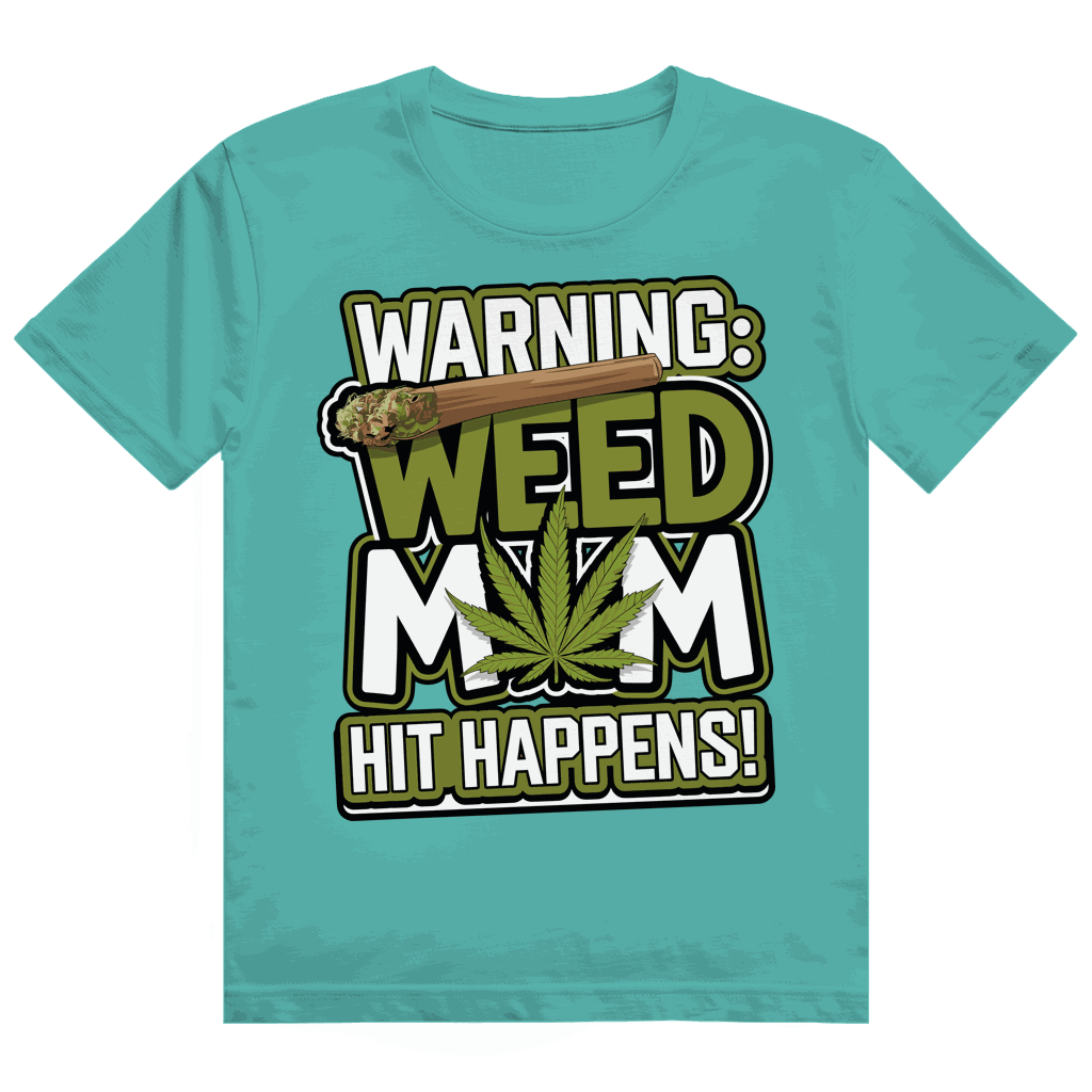 Heavy Cotton T-Shirt - Warning Weed Mom | Division420®
