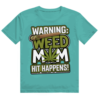 Heavy Cotton T-Shirt - Warning Weed Mom | Division420®