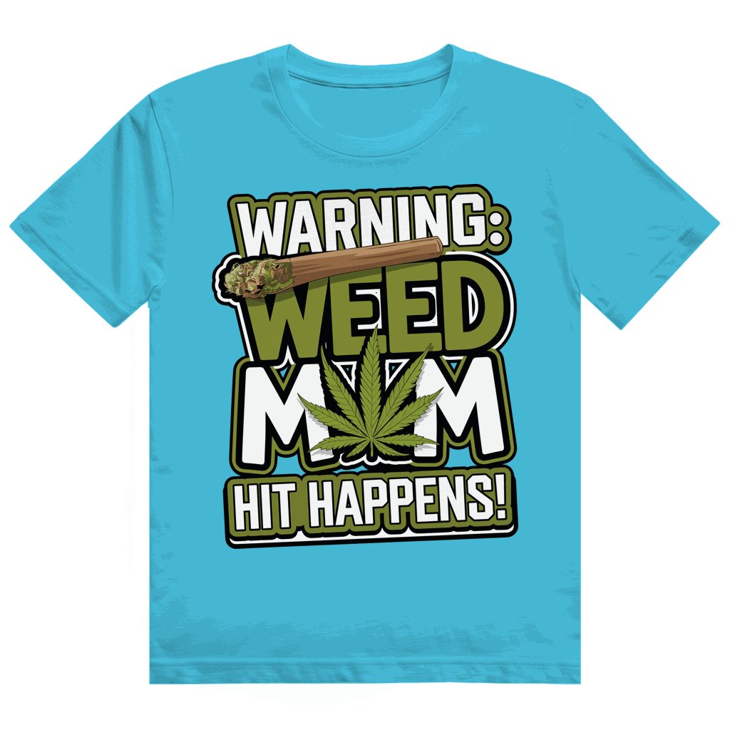 Heavy Cotton T-Shirt - Warning Weed Mom | Division420®