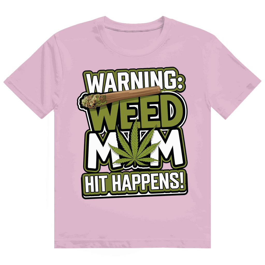 Heavy Cotton T-Shirt - Warning Weed Mom | Division420®