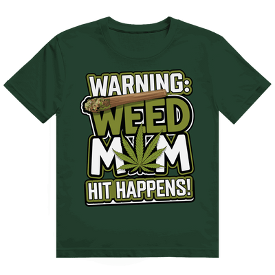 Heavy Cotton T-Shirt - Warning Weed Mom | Division420®