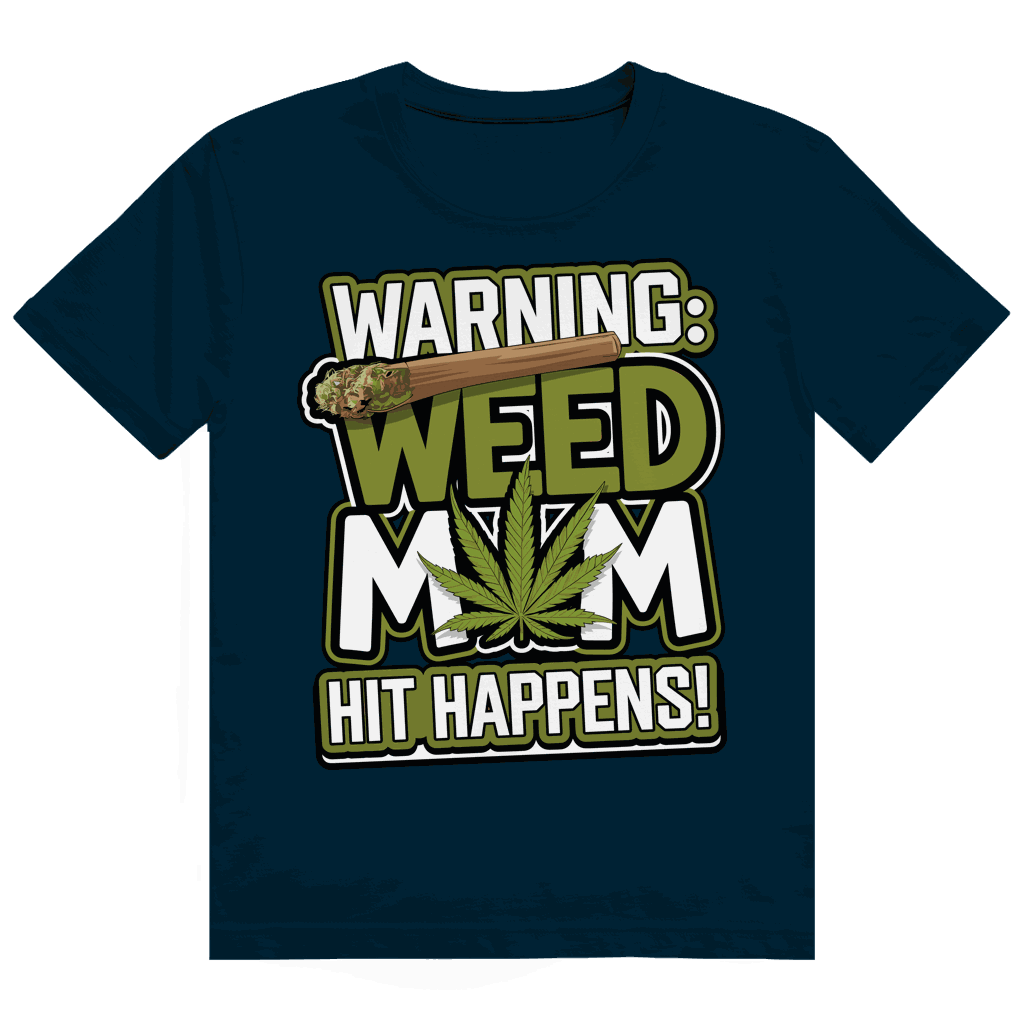 Heavy Cotton T-Shirt - Warning Weed Mom | Division420®