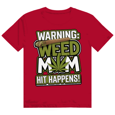 Heavy Cotton T-Shirt - Warning Weed Mom | Division420®