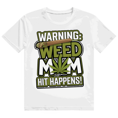 Heavy Cotton T-Shirt - Warning Weed Mom | Division420®