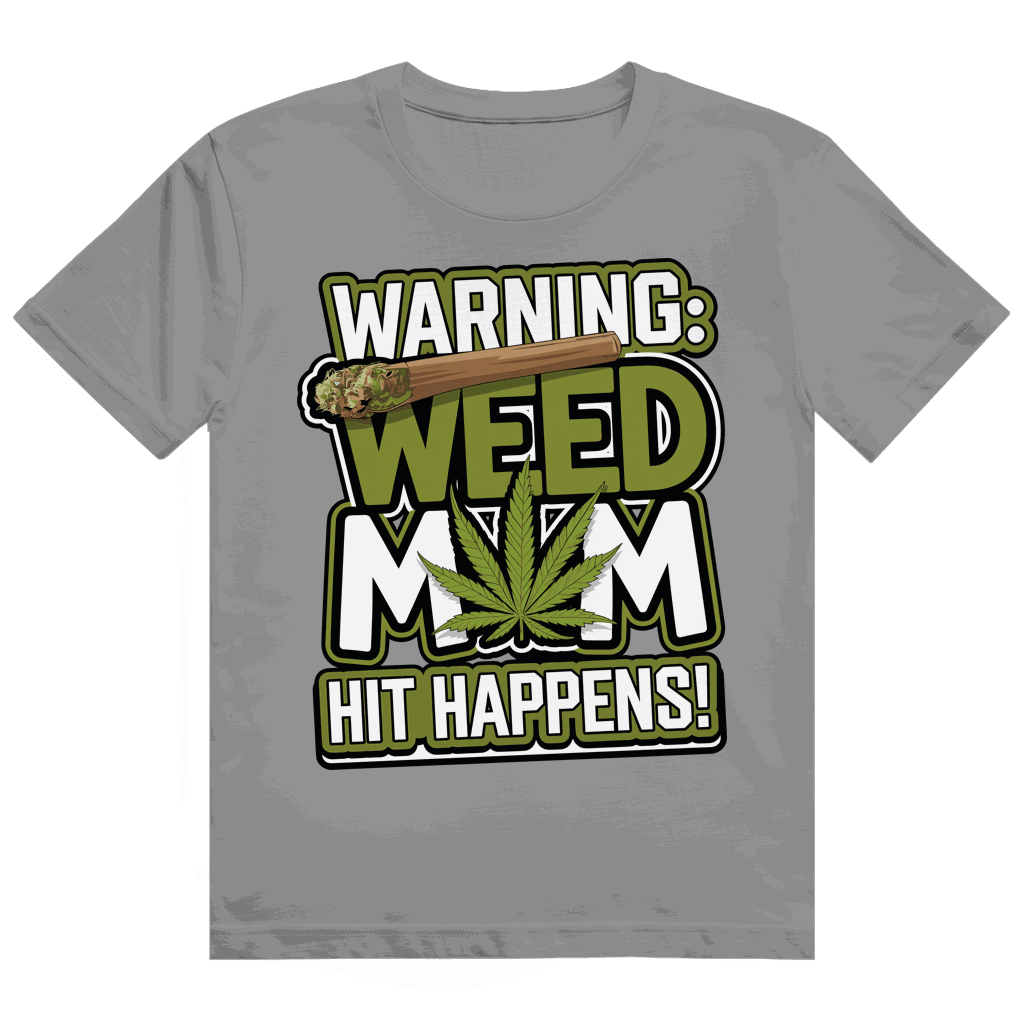 Heavy Cotton T-Shirt - Warning Weed Mom | Division420®