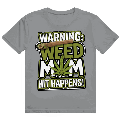 Heavy Cotton T-Shirt - Warning Weed Mom | Division420®