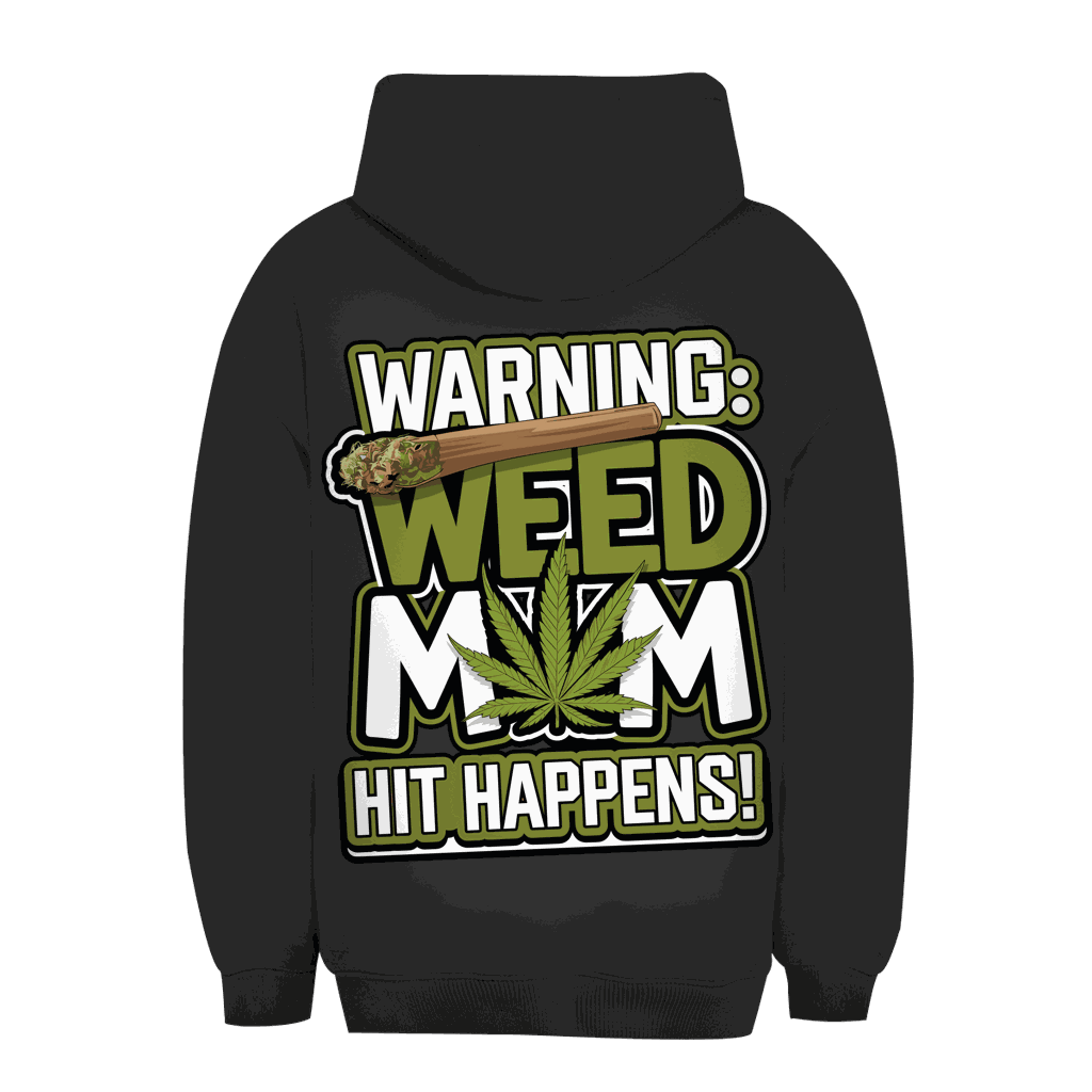 Unisex Oversize Hoodie - Warning Weed Mom | Division420®