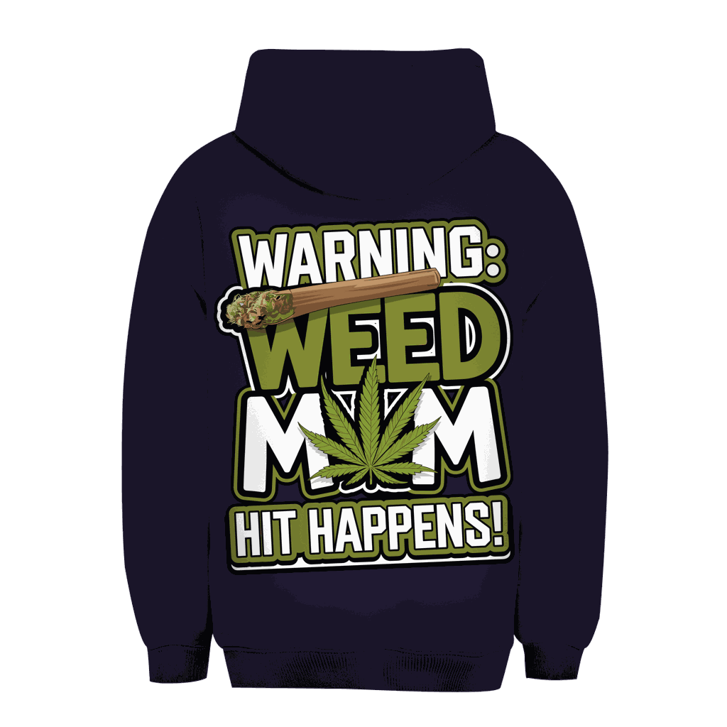 Unisex Oversize Hoodie - Warning Weed Mom | Division420®