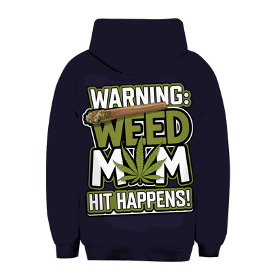 Unisex Oversize Hoodie - Warning Weed Mom | Division420®