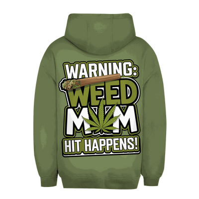 Unisex Oversize Hoodie - Warning Weed Mom | Division420®