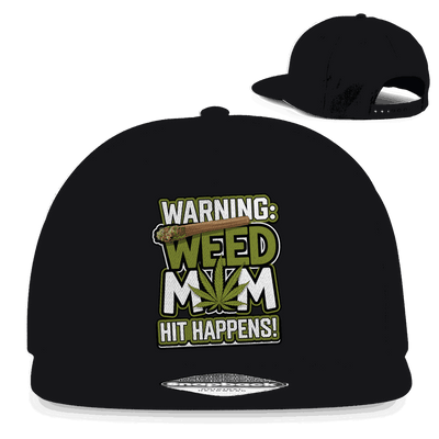 Snapback Rapper Cap - Warning Weed Mom | Division420®